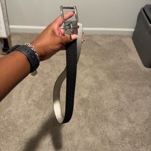 MICHAEL Michael Kors Black and White Reversible Belt